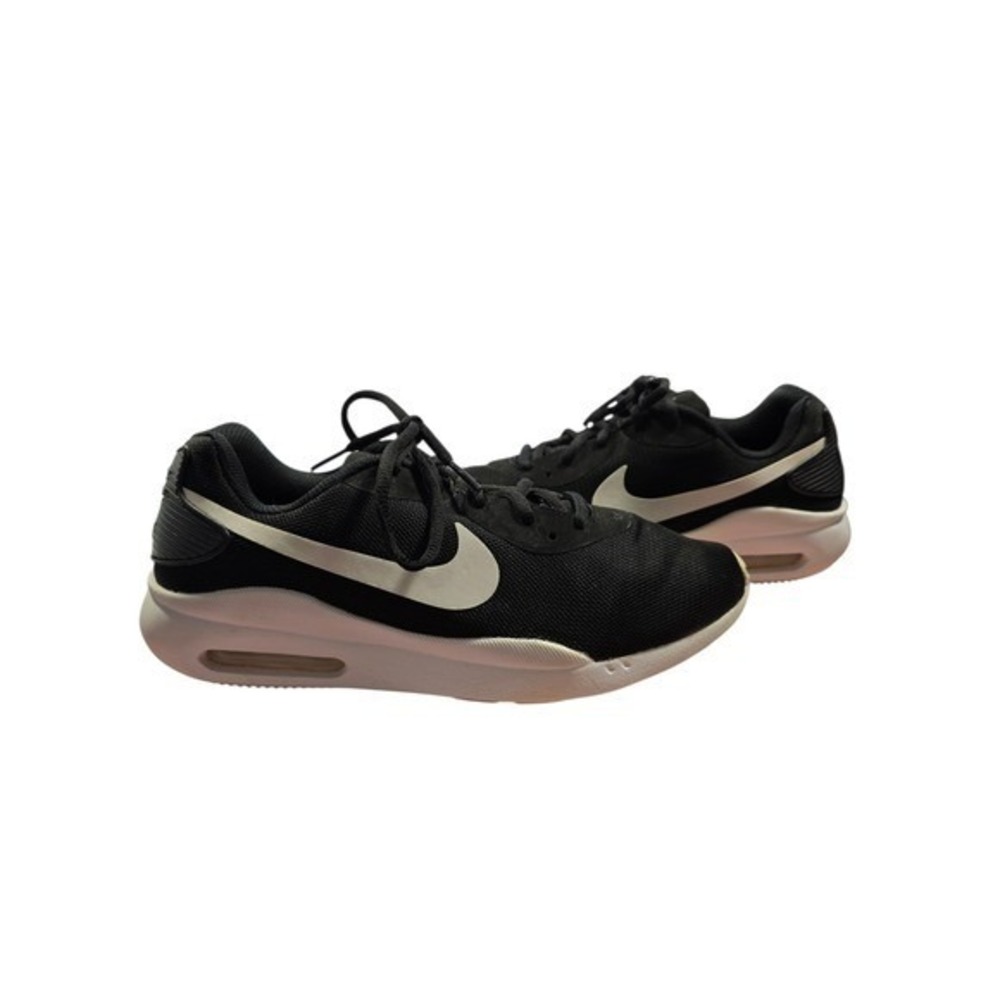 Nike Air Womens Sz 9 Black‎ White Mesh Running Shoes